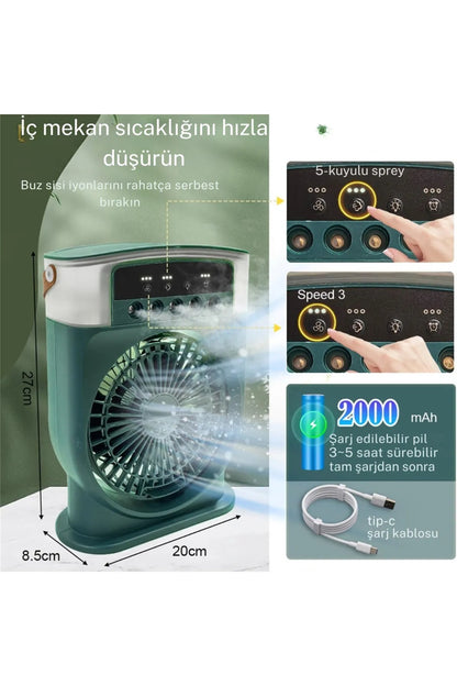 Fanilatör Pro – Taşınabilir serinlik, kablosuz özgürlük.